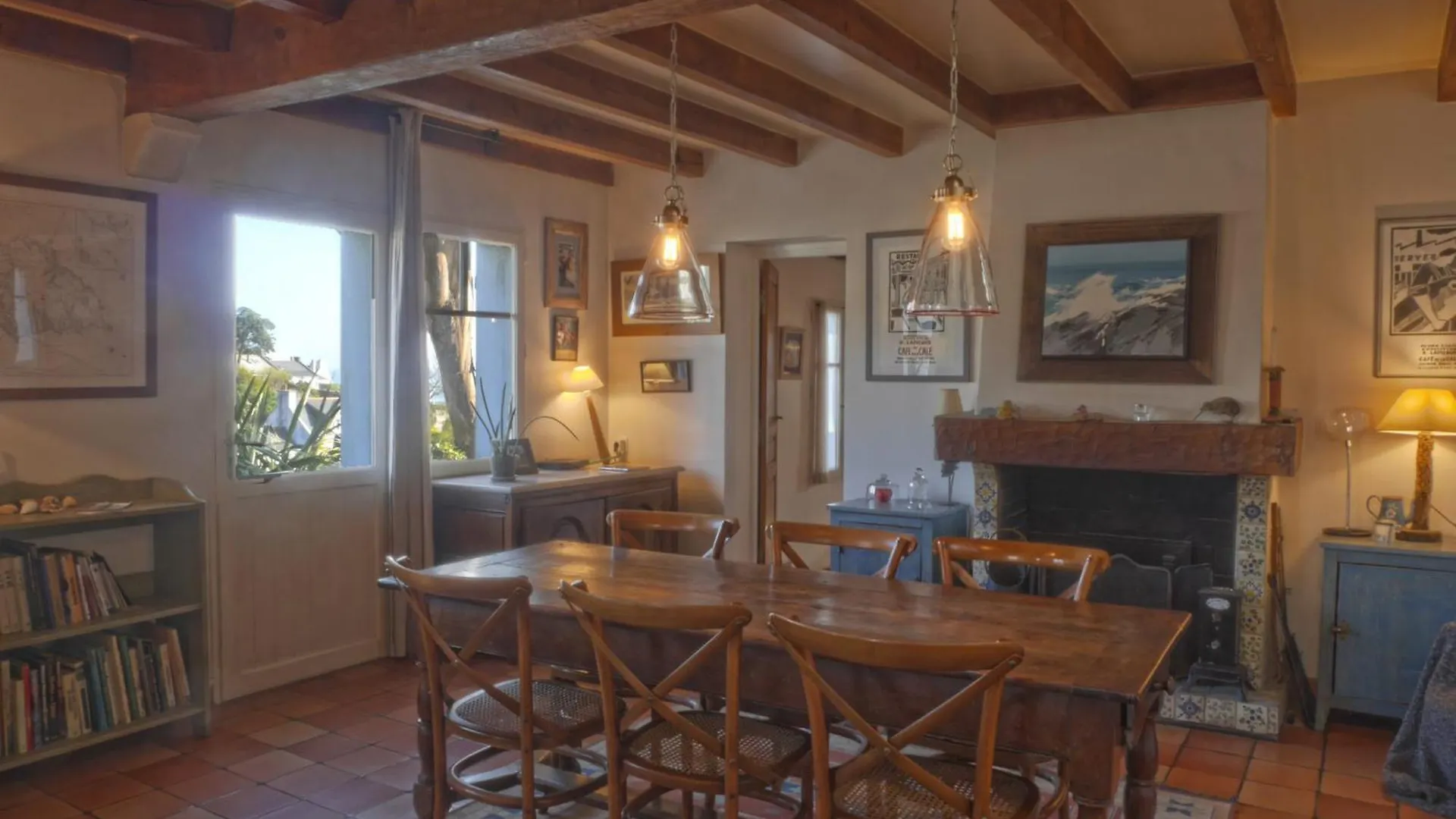 Maison Au Bord De Mer Avec Jardin Paysager, Proche Port Et Commerces A Sauzon - Fr-1-418-49 Dom wakacyjny
